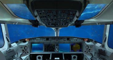 <strong>Cockpit</strong><br>The large spherical top viewport provides the pilot with excellent all-round visibility